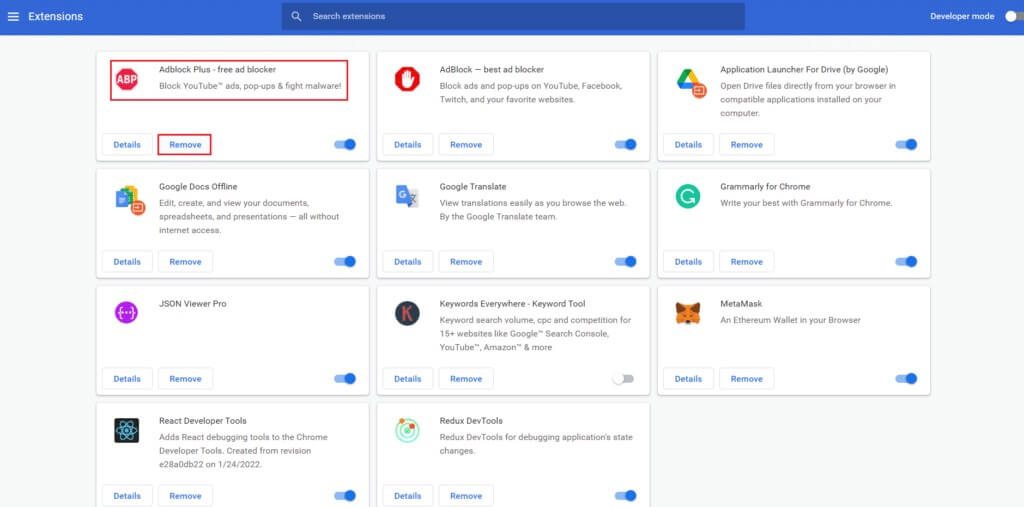 remove-other-adblock-extensions-1024x507-1 إصلاح عدم عمل Twitch على Chrome