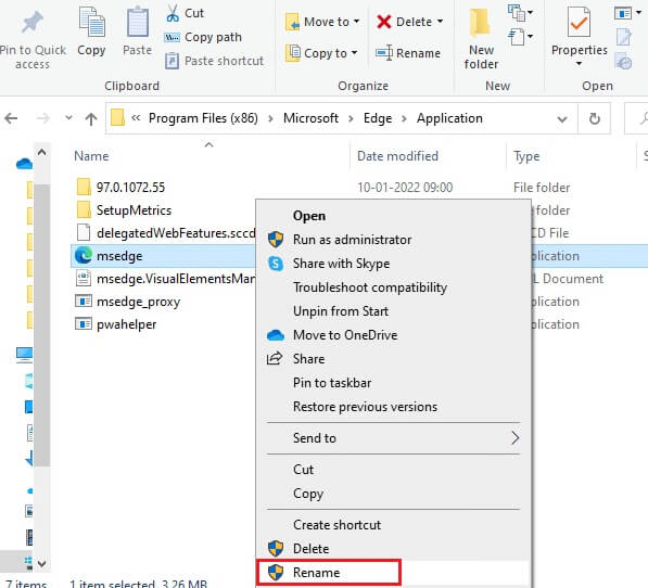 rename-the-exe-filename-3-1 إصلاح STATUS ACCESS VIOLATION في Chrome