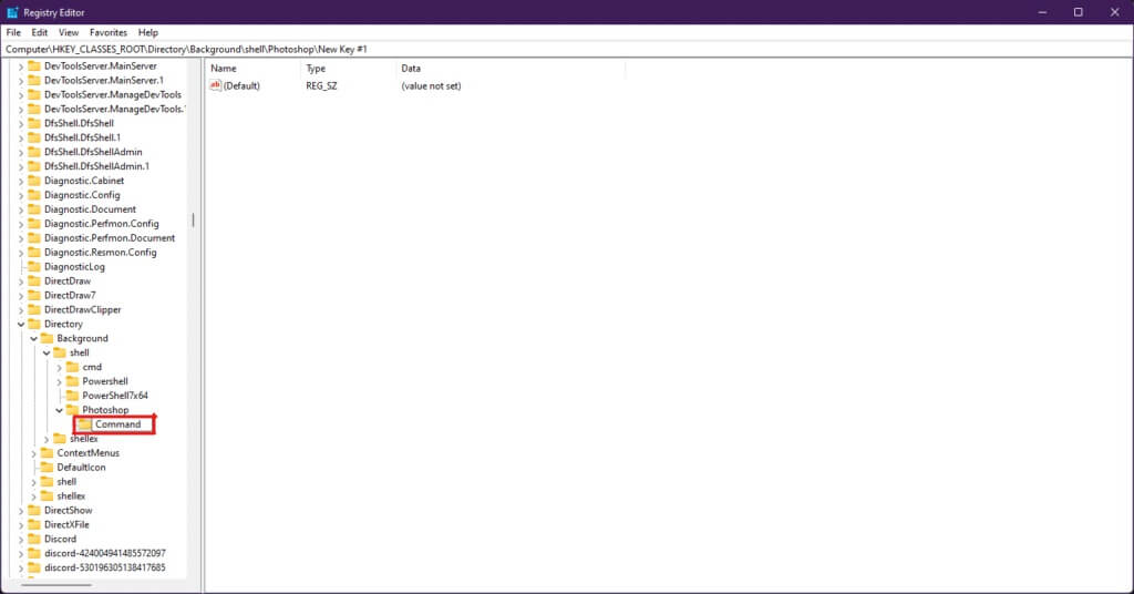rename-the-newly-formed-key-folder-as-command-1024x536-1 كيفية إنشاء اختصارات سطح المكتب على Windows 11