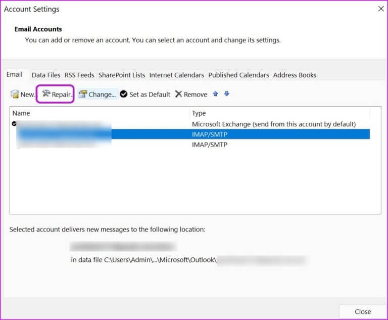 repair-gmail-account-fix-Outlook-not-receiving-emails-from-gmail-768x633-1 إصلاح عدم تلقي Outlook لرسائل البريد الإلكتروني من Gmail على Windows