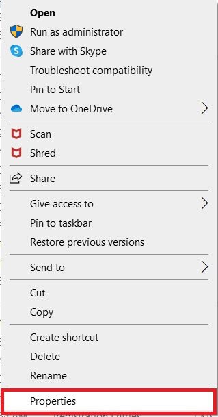 right-click-on-the-exe-setup-file-and-then-select إصلاح عدم اتصال جهاز الكمبيوتر الذي يعمل بنظام Windows بالتلفزيون