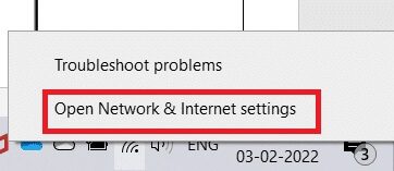 right-click-on-the-network-icon-in-the-system-tray-1-1 إصلاح عدم اتصال برنامج TeamViewer في Windows 10