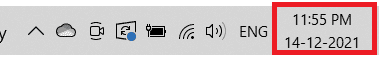 right-click-on-time-and-date-on-the-Taskbar إصلاح خطأ فشل تحديث المشغل Warframe