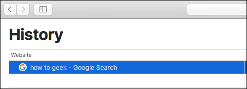 safari-delete-history كيفية حذف سجل بحث Google
