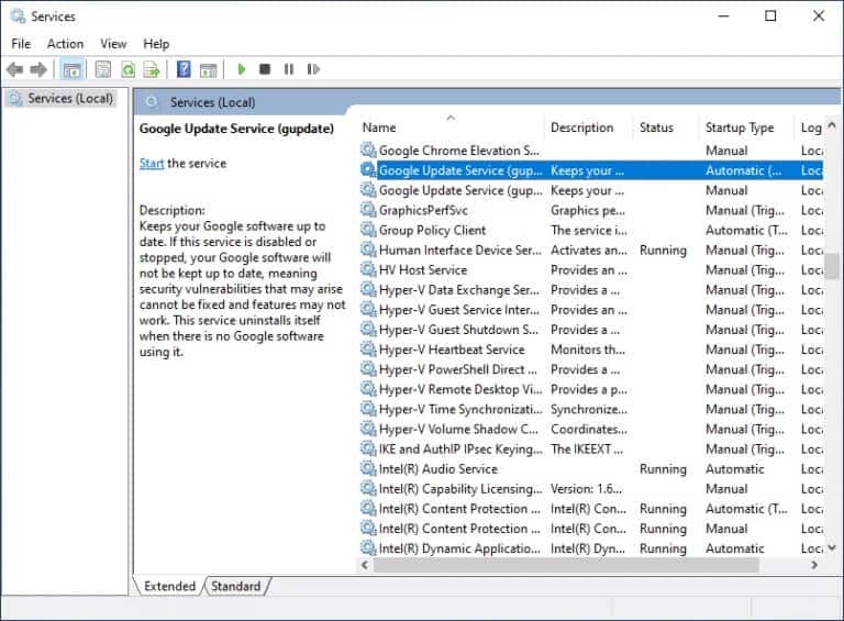 scroll-down-the-list-and-double-click-on-google-up-768x565-1 إصلاح عدم تحديث Google Chrome