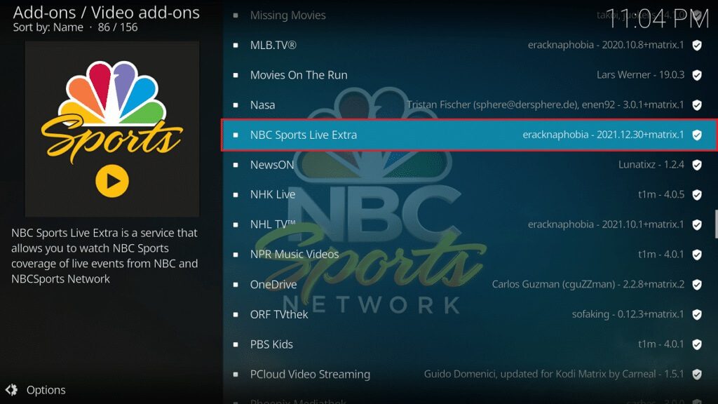 select-NBC-Sports-live-add-on-in-kodi-1024x576-1-1 إصلاح فشل تحديث Kodi