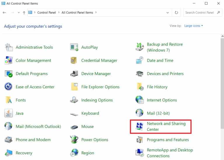 select-network-and-sharing-center-768x548-1 إصلاح عدم عمل Twitch على Chrome