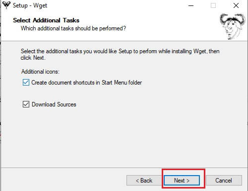 select-the-necessary-additional-icons-and-click-ne كيفية تنزيل WGET لنظام التشغيل Windows 10 وتثبيته واستخدامه