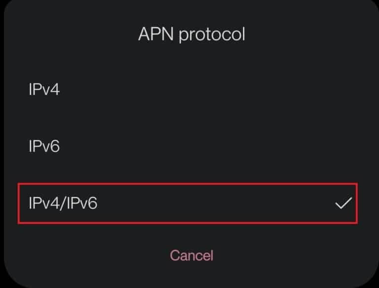 select-the-option-ipv4-ipv6-768x583-1 14 طريقة لإصلاح عدم عمل 4G على Android
