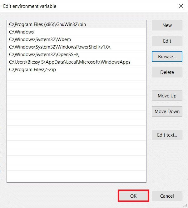 select-the-path-and-click-ok كيفية تنزيل WGET لنظام التشغيل Windows 10 وتثبيته واستخدامه