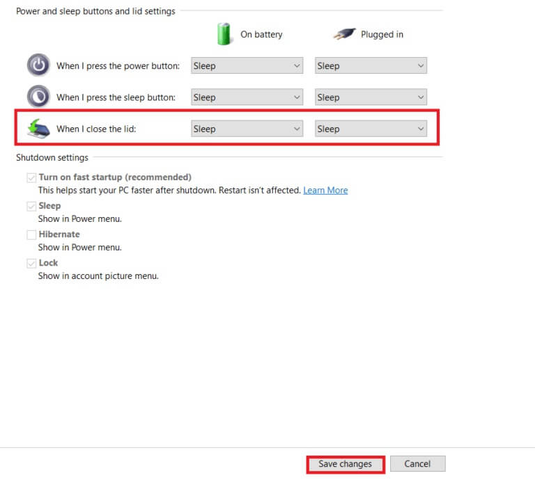 select-the-sleep-option-under-on-battery-and-plugg-1-768x690-1 كيفية العثور على زر السكون على Windows 10