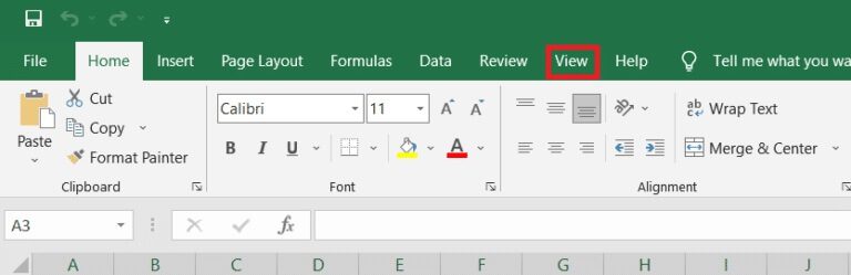 select-view-in-the-menu-bar-2-768x249-1 كيفية تجميد الصفوف والأعمدة في Excel