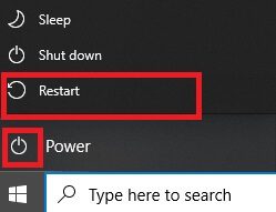 several-options-like-sleep-shut-down-and-restart-3-6 إصلاح خطأ التثبيت 0x8007012a في تحديث Windows
