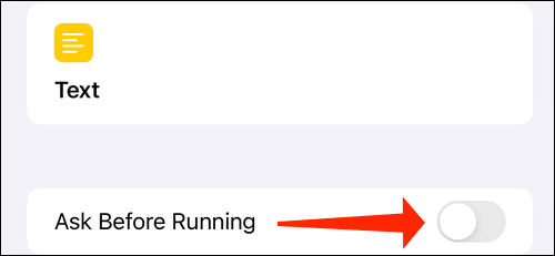 shortcuts-disable-ask-before-running كيفية تعطيل الإشعارات لتطبيق Shortcuts على iPhone