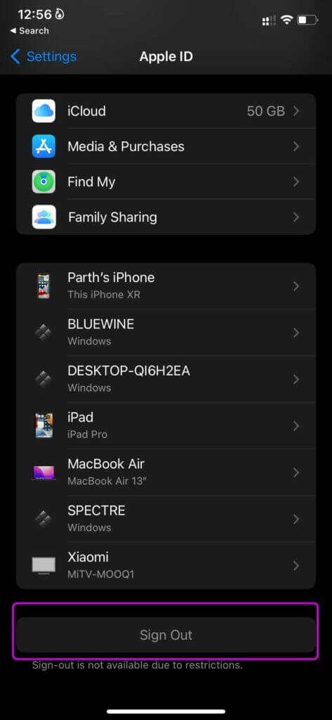 sign-out-from-apple-account-fix-apps-not-updating-on-iPhone-473x1024-1 أفضل 8 طرق لإصلاح عدم تحديث التطبيقات على iPhone