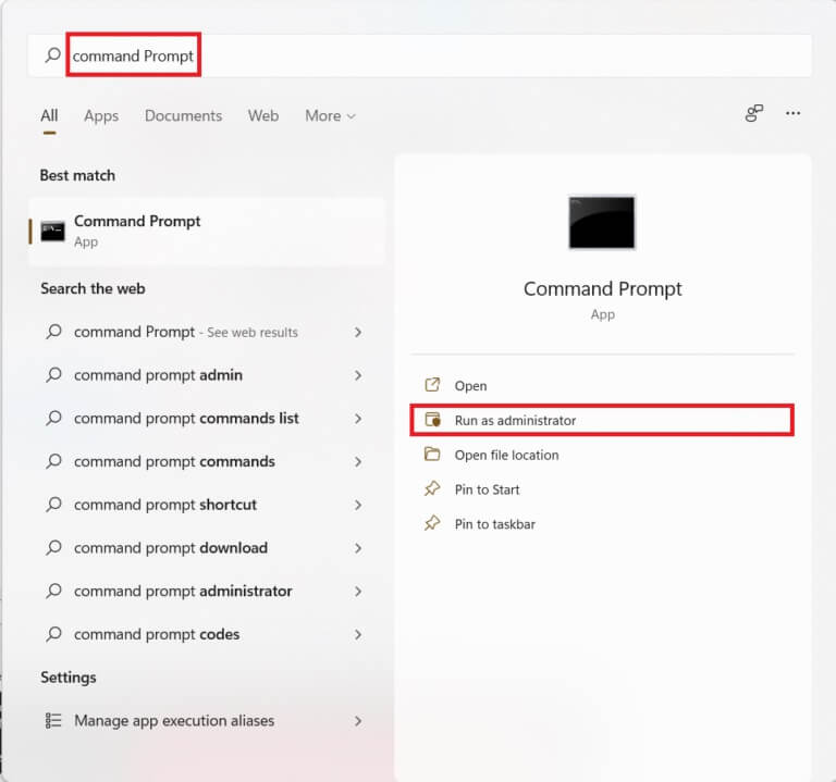 start-menu-search-results-for-command-prompt-1-768x719-1 كيفية إنشاء اختصارات سطح المكتب على Windows 11