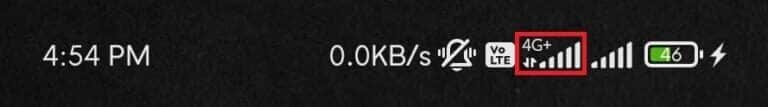 status-bar-showing-network-status-768x107-1 14 طريقة لإصلاح عدم عمل 4G على Android