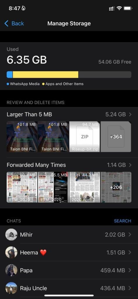 storage-manager-in-WhatsApp-prevent-whatsapp-from-saving-photos-473x1024-1 كيفية منع WhatsApp من حفظ الصور على iPhone و Android