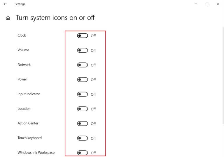 switch-off-the-toggle-for-all-the-system-app-icons-in-turn-system-icons-on-or-off-menu-768x540-1 كيفية إنشاء سطح مكتب مبسط على Windows 10