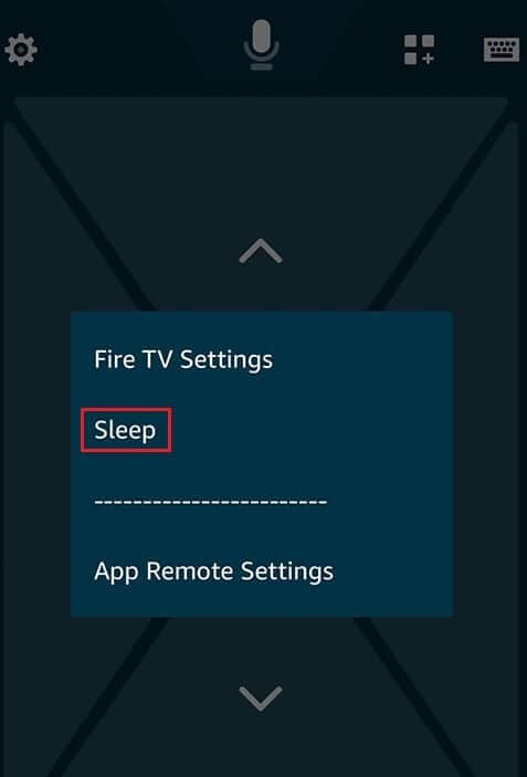 tap-on-sleep-amazon-firestick-app-Android كيفية إيقاف تشغيل Firestick