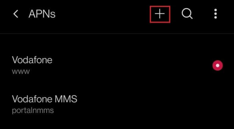 tap-on-the-plus-symbol-at-the-top-768x423-1 14 طريقة لإصلاح عدم عمل 4G على Android