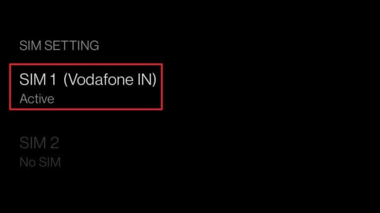 tap-on-the-respective-sim-768x431-1 14 طريقة لإصلاح عدم عمل 4G على Android