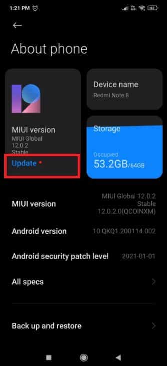tap-on-update إصلاح نظام العملية لا يستجيب على Android