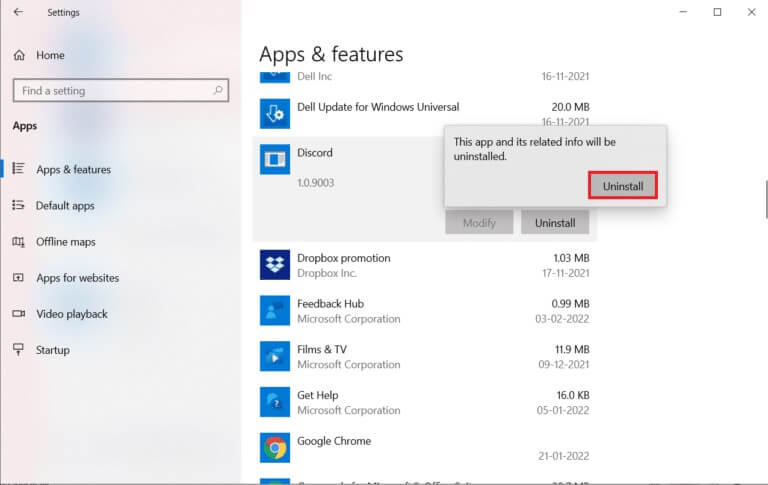 then-click-uninstall-in-the-pop-up-768x485-1 إصلاح خطأ 0 ERROR_SUCCESS على Windows
