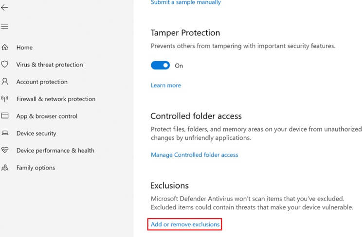 then-scroll-down-and-click-add-or-remove-exclusio-1 إصلاح عدم عمل مركز ألعاب ROG