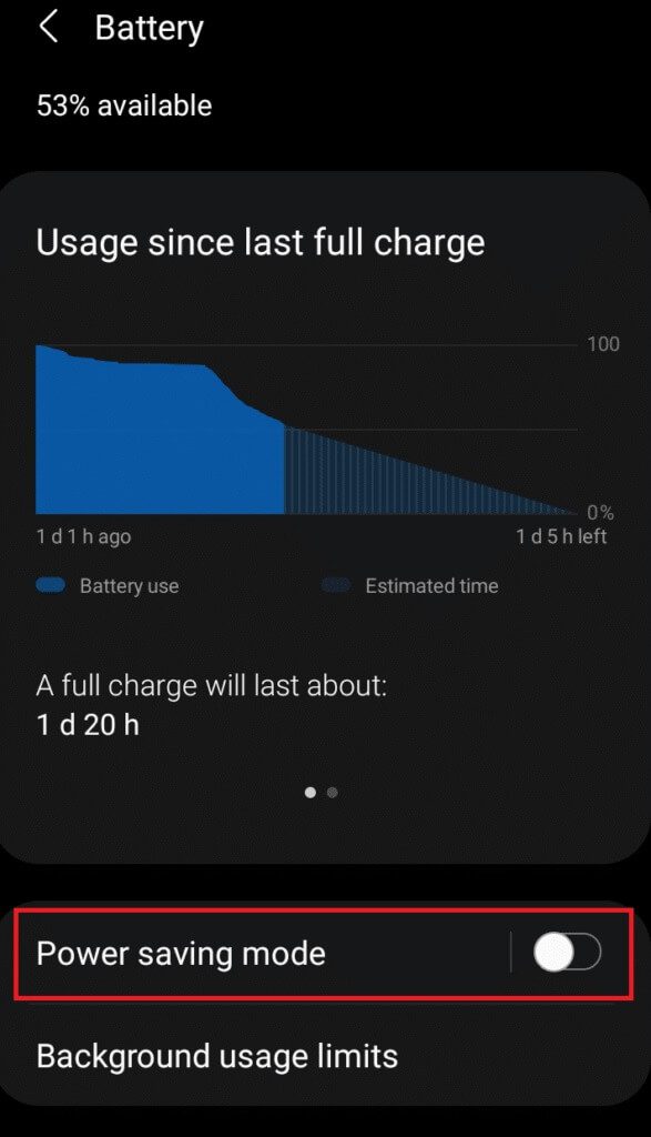 toggle-off-the-power-saving-mode-587x1024-1 إصلاح عدم تحميل القصص على Snapchat