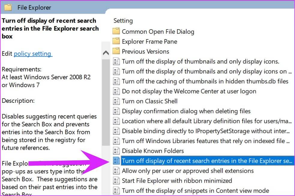 turn-off-recent-search-history-Disable-Web-Search-Results-from-Start-Menu-in-Windows-11 كيفية تعطيل نتائج بحث الويب من قائمة ابدأ في Windows 11