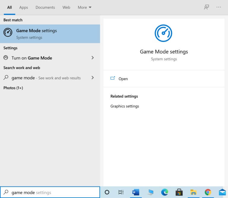 type-game-mode-settings-into-windows-search-and-la-768x666-1 كيفية إصلاح تعطيل مفتاح Windows