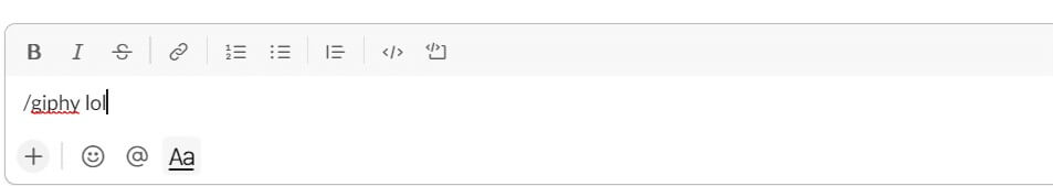 type-giphy-followed-by-the-word-or-phrase-which-y كيفية إرسال صور GIF في Slack