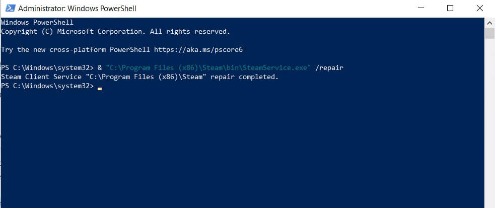 type-the-following-command-and-hit-enter إصلاح Steam بطيء في Windows 10
