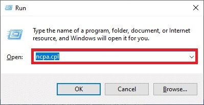 type-the-ncpa-cpl-command-and-hit-enter إصلاح انقطاع اتصالك في Windows 10