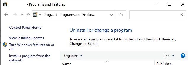 uninstall-or-change-a-program-2 كيفية إصلاح عدم عمل كاميرا Discord
