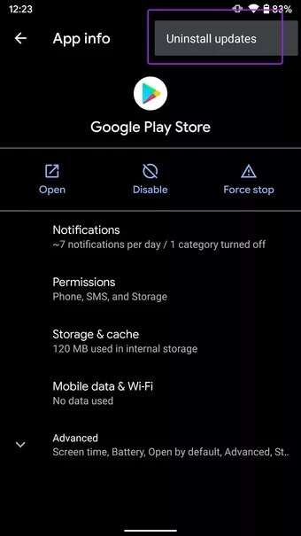 uninstall-play-store-updates-apps-not-updating-on-android_7c4a12eb7455b3a1ce1ef1cadcf29289-340x605 أفضل 10 طرق لإصلاح التطبيقات التي لا يتم تحديثها على Android