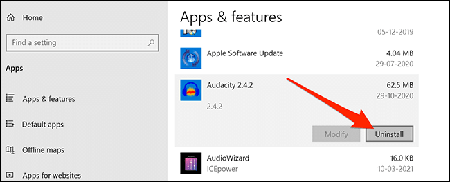 uninstall-problematic-app كيفية إصلاح وميض الشاشة في Windows 10