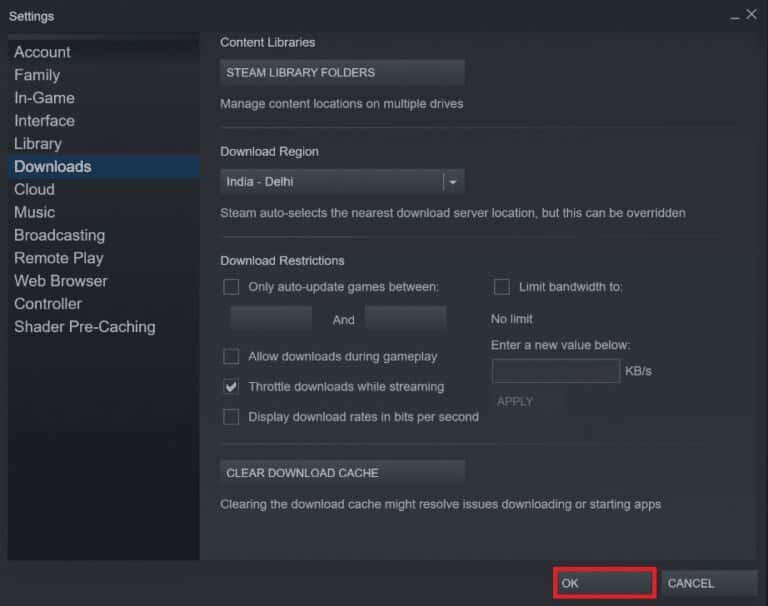 إصلاح Steam بطيء في Windows 10 - %categories