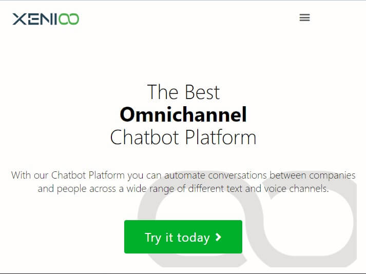 xenioo-homepage أفضل 29 روبوتات دردشة على الإنترنت تعمل بالذكاء الاصطناعي