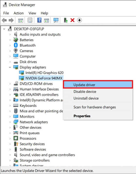 you-will-see-the-display-adapters-on-the-main-pane إصلاح عدم عمل مركز ألعاب ROG