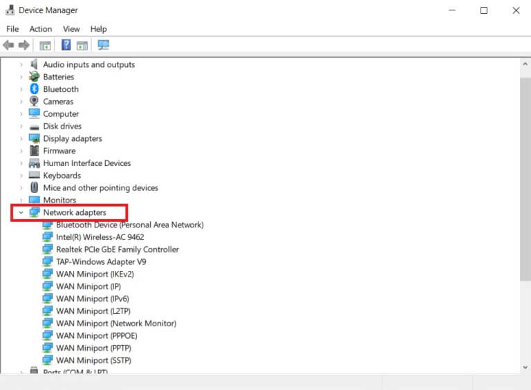 you-will-see-the-network-adapters-on-the-main-pane-10-768x564-1 إصلاح انقطاع اتصالك في Windows 10