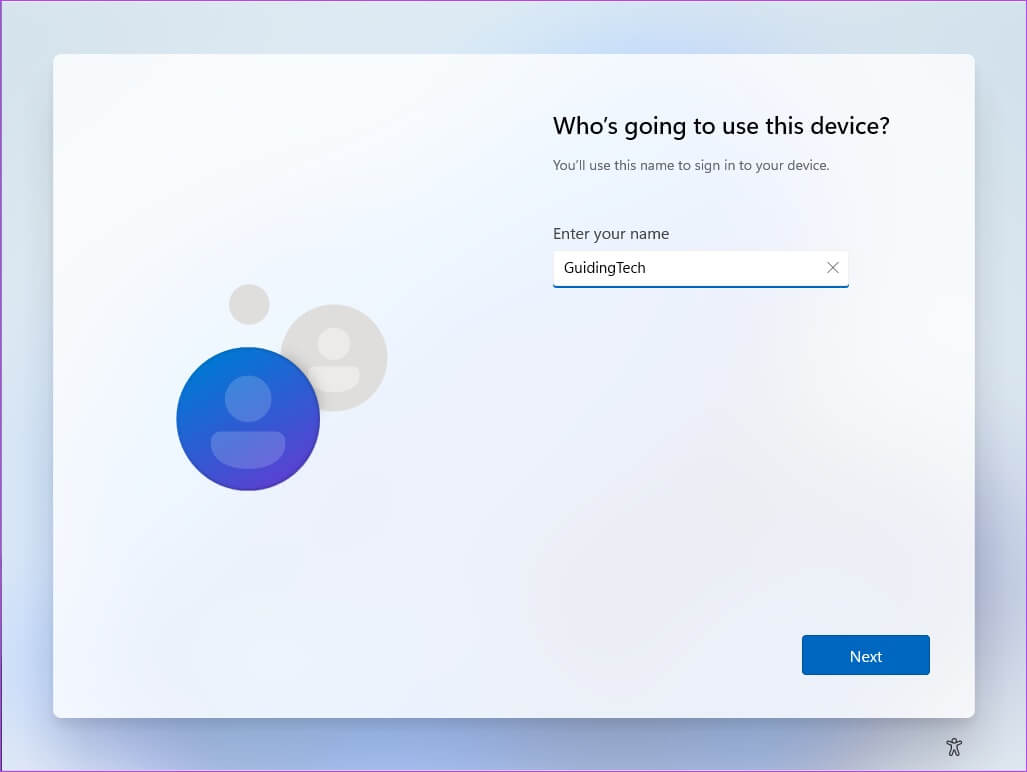 11-2 كيفية إعداد Windows 11 دون تسجيل الدخول إلى حساب Microsoft
