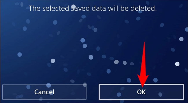 17-confirm-saved-data-removal كيفية حذف لعبة على PS4