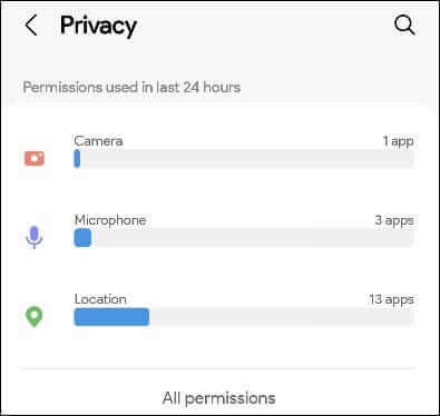 2022-02-22_17-18-48 كيف ترى لوحة معلومات خصوصية Samsung