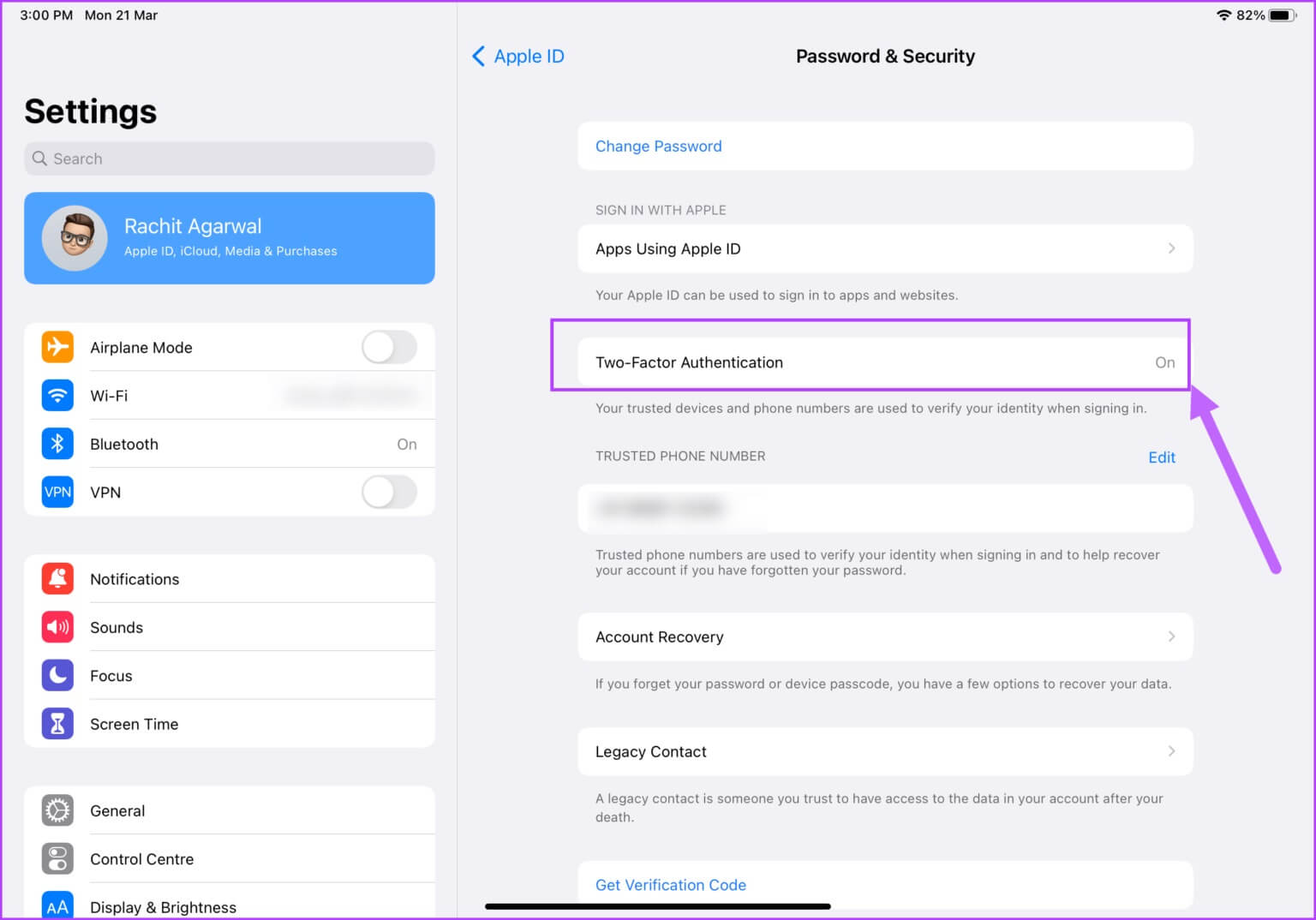 3.-Enable-Two-Factor-Authentication-5-1536x1074-1 أفضل 8 طرق لإصلاح عدم عمل Sidecar على iPad و Mac