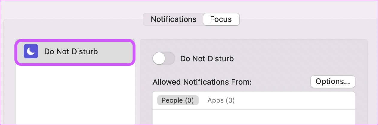 4.-Setting-up-auto-Do-Not-Disturb-using-Focus-Mode-2 إدارة الإشعارات على جهاز Mac