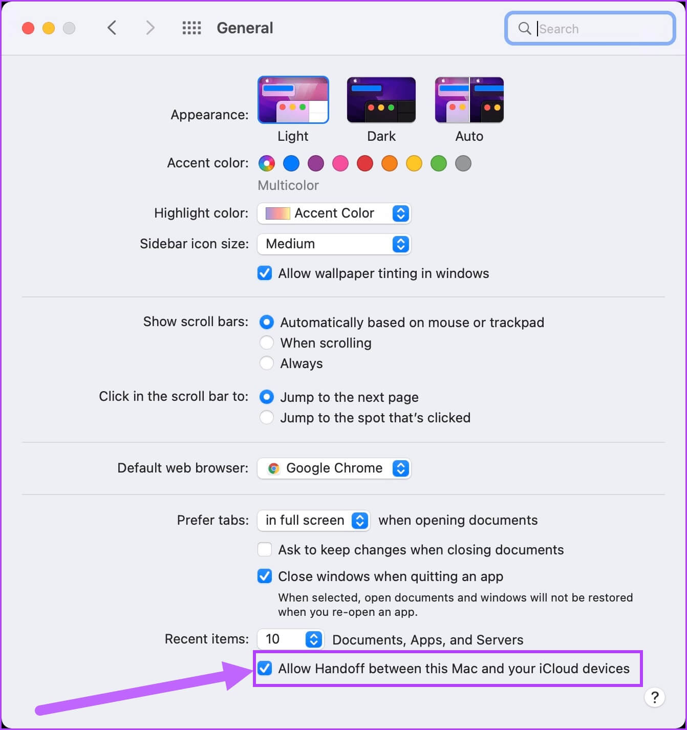 6.-Enable-Handoff-on-Mac-and-iPad-3 أفضل 8 طرق لإصلاح عدم عمل Sidecar على iPad و Mac