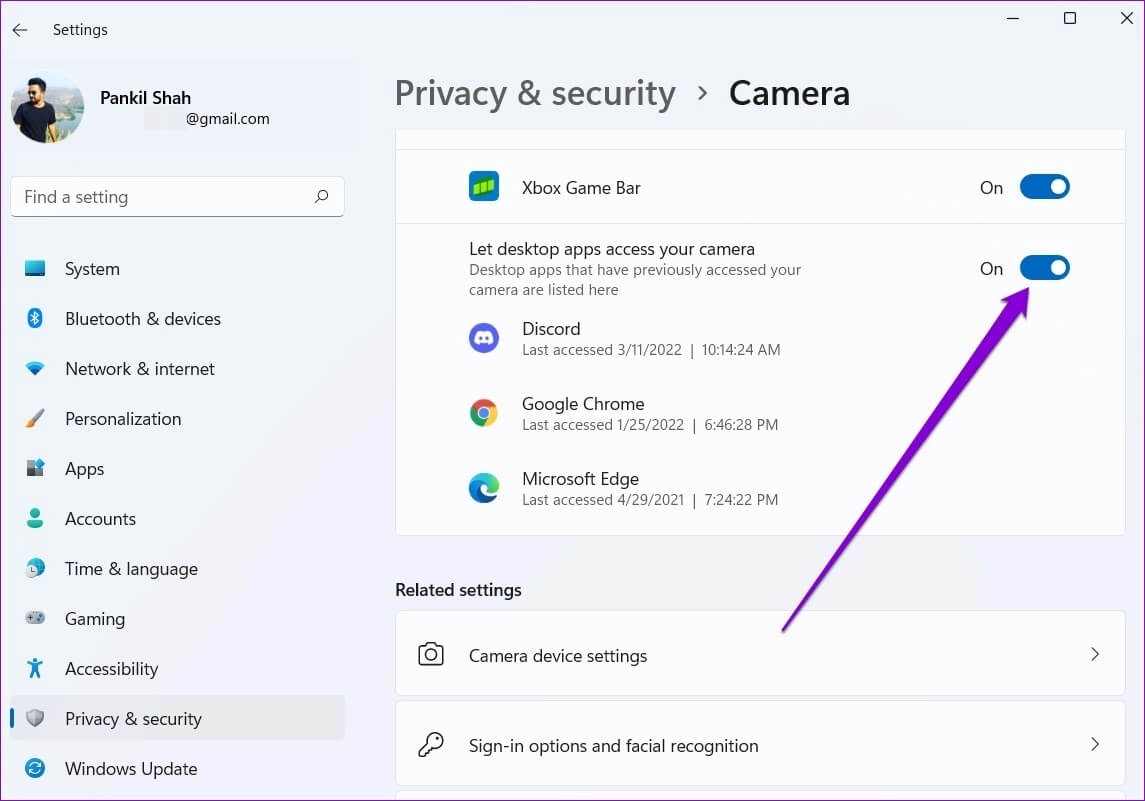 Allow-Discord-to-Use-Camera أفضل 8 طرق لإصلاح عدم عمل الكاميرا على Discord