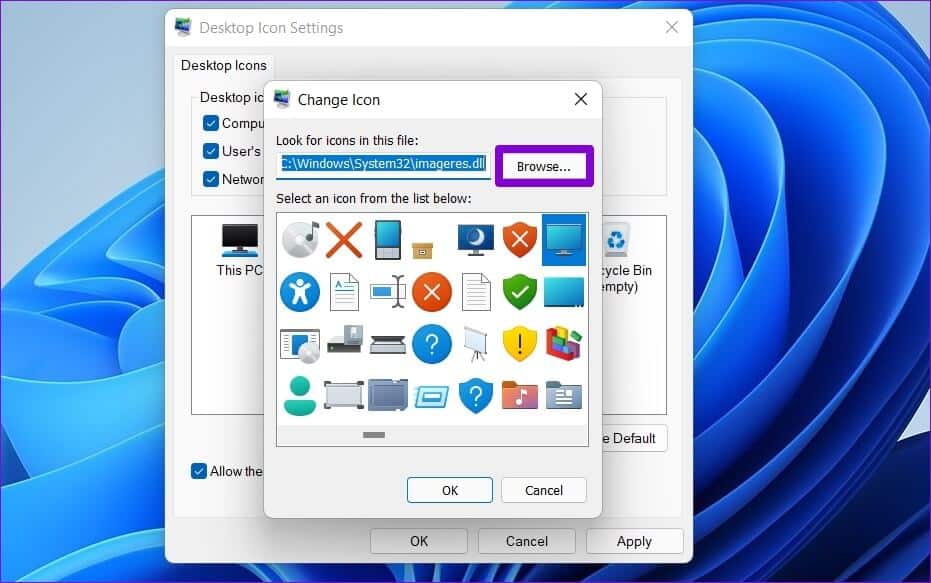 Browse-Icons-on-Windows كيفية تغيير الأيقونات على Windows 11
